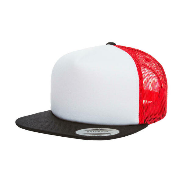 Foam Trucker with White Front - Black/White/Red - One Size