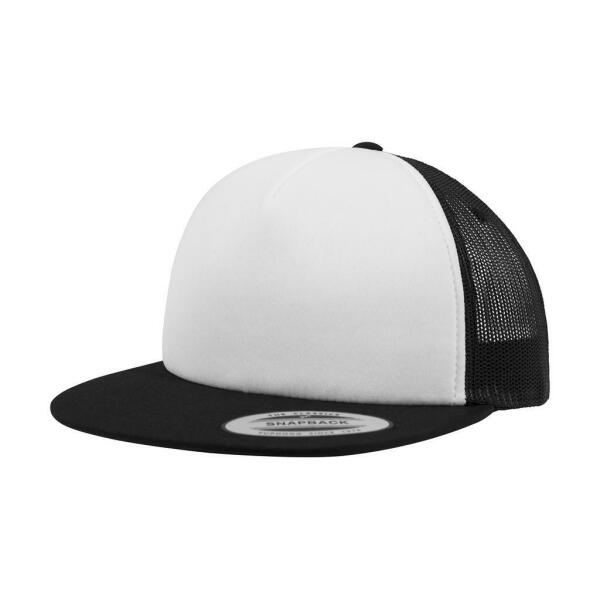 Foam Trucker with White Front - Black/White/Black - One Size